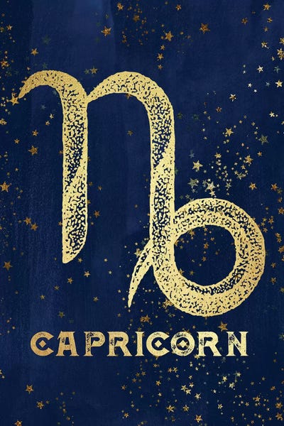 Handmade Capricorn Art Constellation Art Mid Century Modern Zodiac Sign Gift Astrology Zodiac Wall Art Print